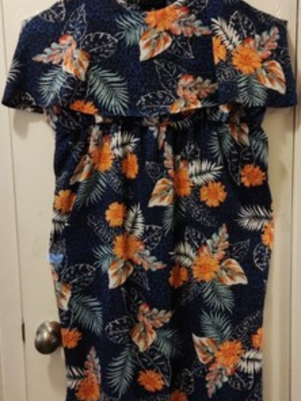 Full Circle Trends Women’s Blue Floral Spaghetti Straps Dress Size 3X